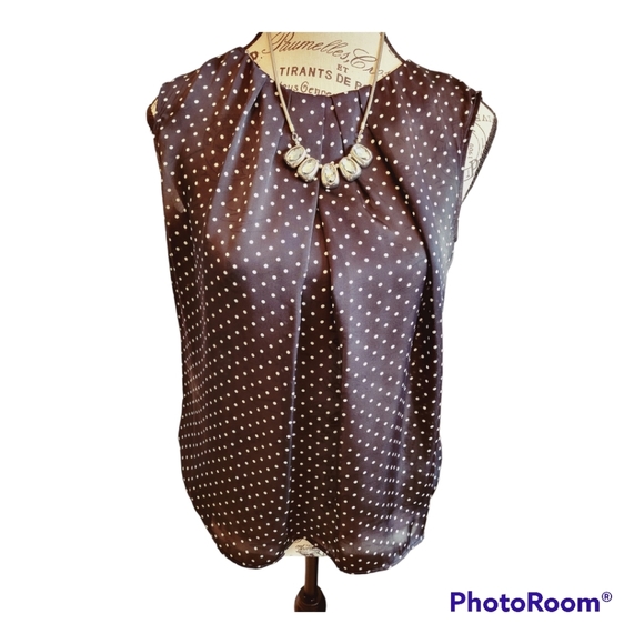 JONES NEW YORK Polka Dot Blouse - Picture 3 of 7